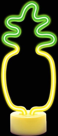 Неонова LED лампа на стойка Ананас Оранжево Зелено USB-C FSC-12 Forever Light