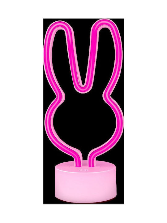 Neon Led On Stand Rabbit Pink Usb-c Fsc-10 Forever Light