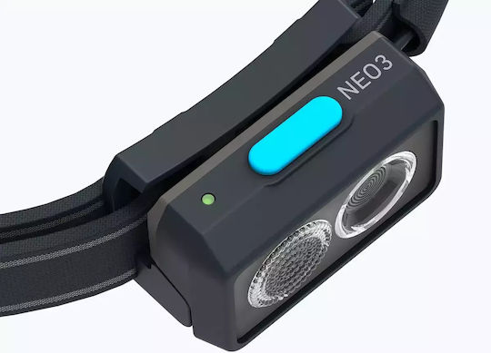 Togo Lanternă Frontală LED cu Luminozitate Maximă 400lm Negru