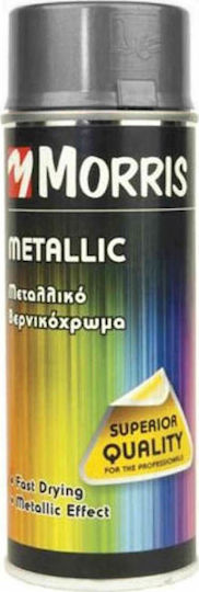 Benman Spray Paint Metallic Effect with Metallic Effect Silver 400ml