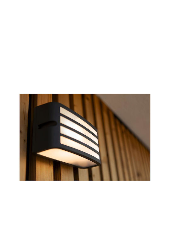 Lutec Zebra Wall-Mounted Outdoor Light E27 IP44 22x9x11cm