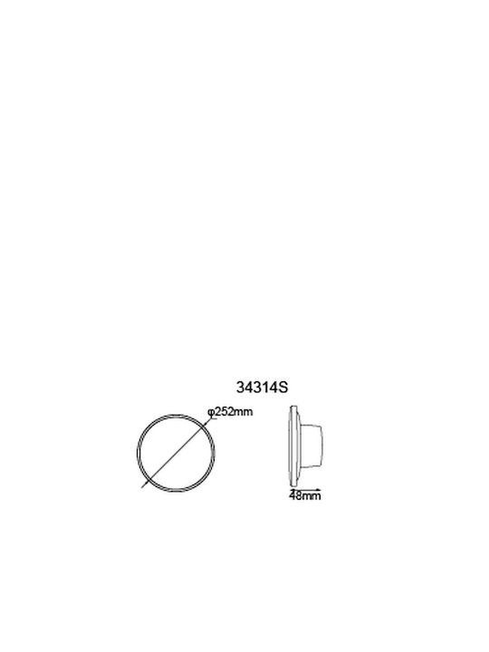 Globo Lighting Wall-Mounted Outdoor Light LED IP54 15W with Cool White Light