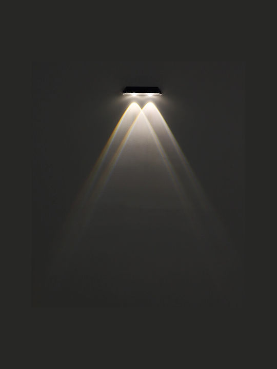 Globo Lighting Επιτοίχια Εξωτερική Πλαφονιέρα LED IP44 0.4W με Ψυχρό Λευκό Φως 14x3.7εκ.