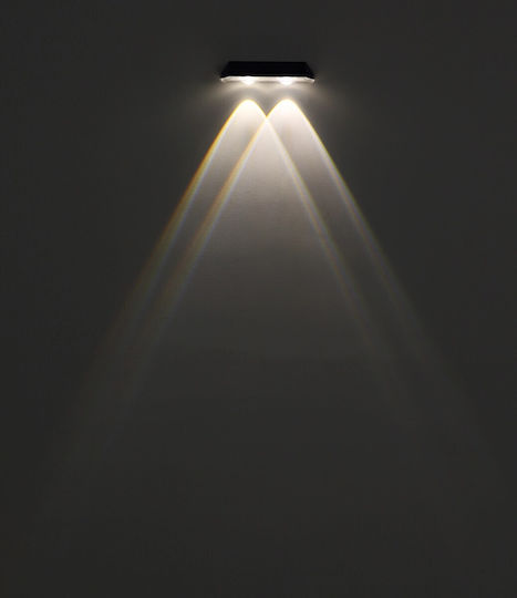 Globo Lighting Wall-Mounted Outdoor Ceiling Light LED IP44 0.4W with Cool White Light 14x3.7εκ.