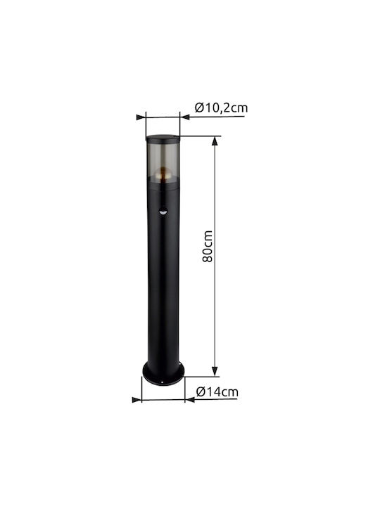 Globo Lighting Lampa Post Mic Pentru Exterior 60W IP44 Pentru Bază De Bec E27 Neagră