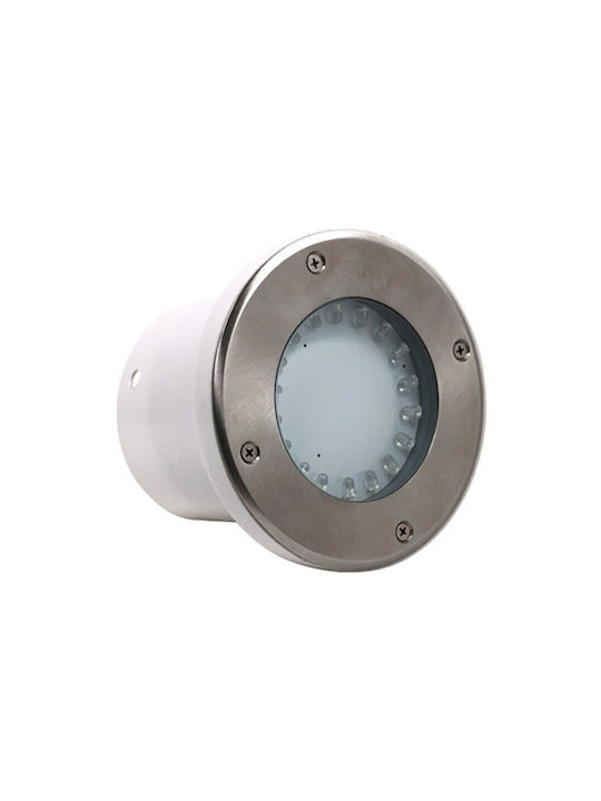 DIL DIL Spot Bodenleuchte LED 1.7W mit Warmes Weiß Licht IP54 Grau