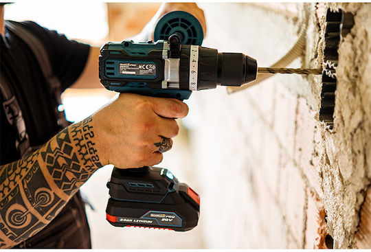 Bormann Pro BBP5140 Percussive Battery Brushless Drill Driver 20V 2x2Ah