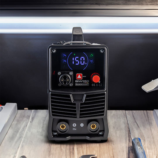 Bormann Pro BIW1150 Welding Machine MAG / MIG / TIG / MMA with Maximum Welding Current 150A and Duty Cycle 60%