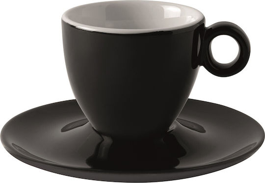 GTSA Cup Saucer Porcelain Black (1pcs)