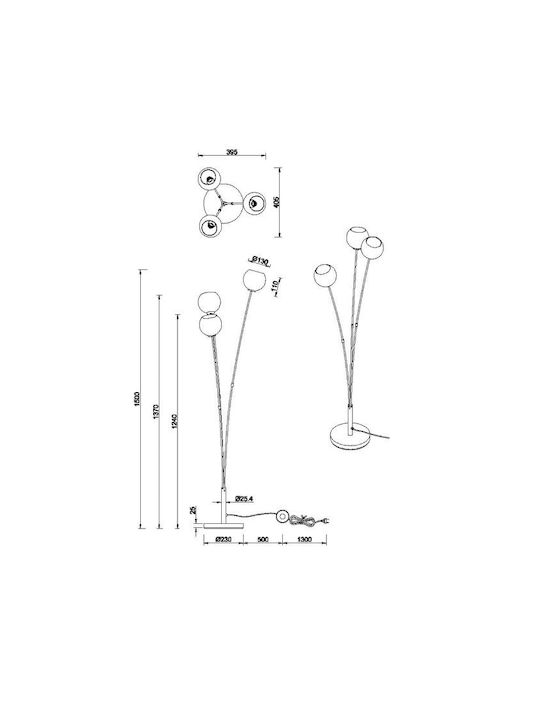 Trio Lighting Sheldon Φωτιστικό Δαπέδου Υ150εκ. Μαύρο Trio Lighting Sheldon Φωτιστικό Δαπέδου Υ150εκ. Μαύρο