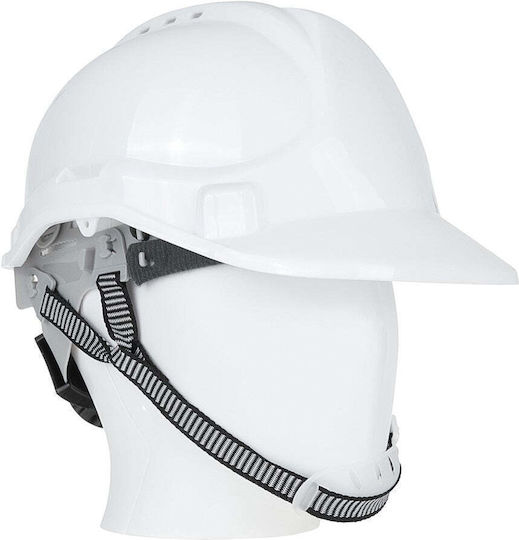 Geko Construction Site Helmet White G90036