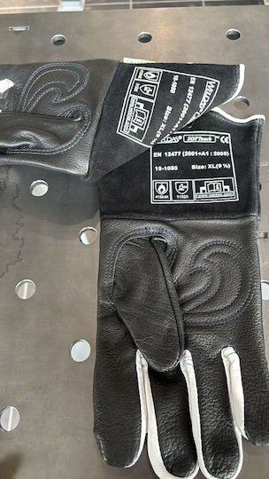 Weldas Gloves for Work Welding Black Leather 1pcs