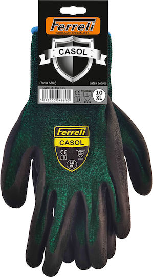 Ferreli Gloves for Work Green Latex 1pcs