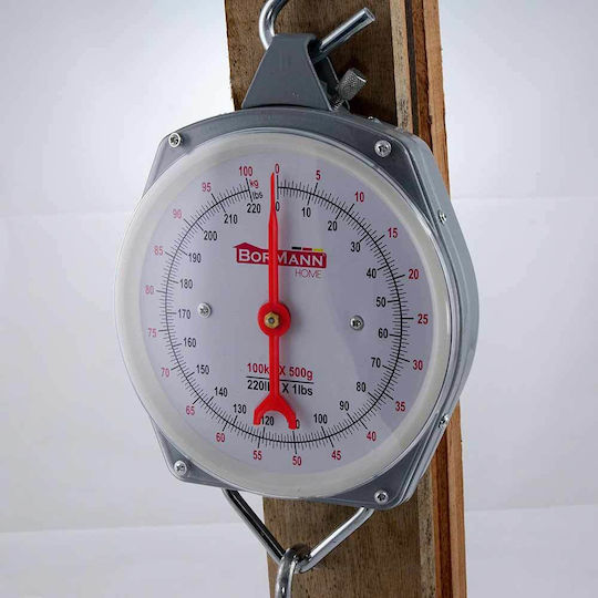 Bormann DS1100 Analog Professional Hanging Scale with Weighing Capacity of 100kg and Division 100gr