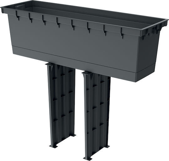 Marhome Blumenkasten Kunststoff Weiß 58x49.8x18cm.