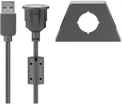 Ampire W95444 Καλώδιο Επέκτασης Usb 2.0 60cm
