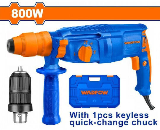 Wadfow Impact Demolition Hammer Electric 800W with Chuck SDS Plus WRH1D26-2
