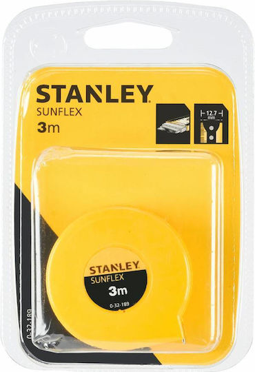 Stanley Sunflex Tape Measure 3mm x 3m