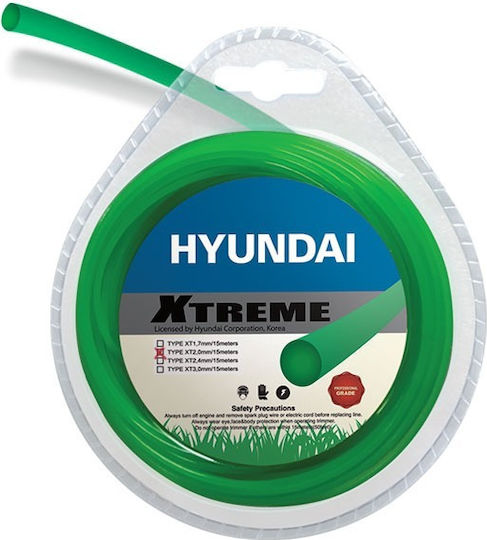 Hyundai Xtreme Round Brush Cutter Trimmer Line 2mm 15m 81F02