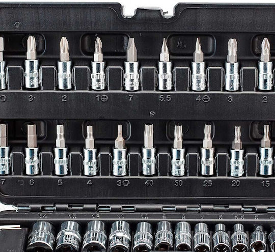 Bormann BΗΤ5100 Set Ratchet 1\4" 46pcs 024675