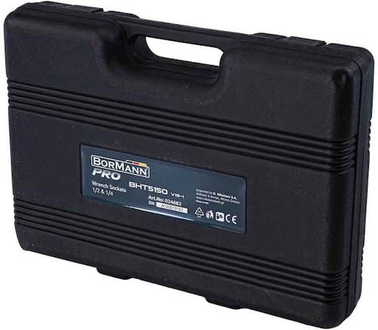Bormann Pro BHT5150 Καστάνια με Καρυδάκια 1\2" & 1\4" 73τμχ