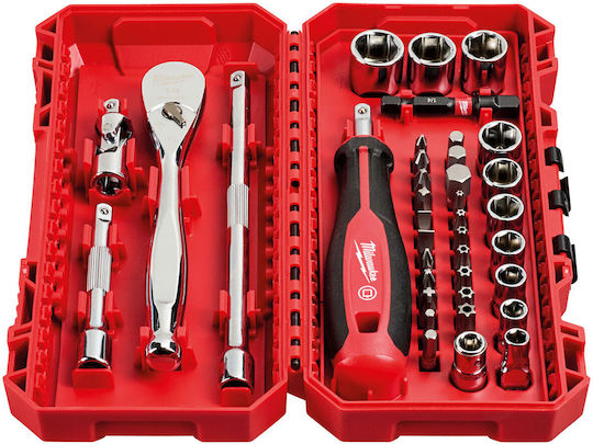 Milwaukee Shockwave Set Ratchet 38pcs 4932498381
