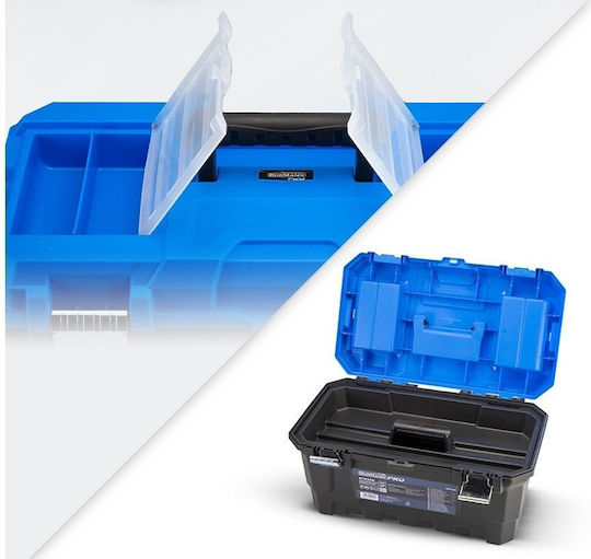 Bormann Pro BTB3312 Куфар за ръчни инструменти Пластмаса с табакиера Ш48.5xД28.5xВ24см