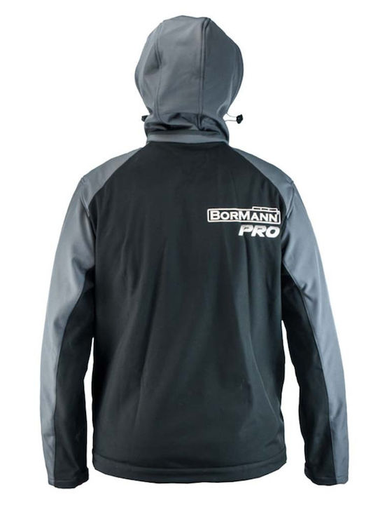 Bormann Pro Napoli Μπουφάν Εργασίας Softshell με Κουκούλα Γκρι