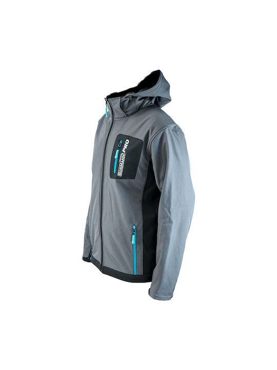 Bormann Pro Napoli Μπουφάν Εργασίας Softshell με Κουκούλα Γκρι