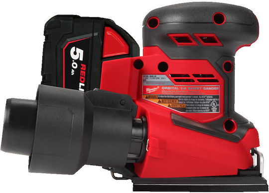 Milwaukee BQSS-502B Polizor orbital 18V 2x5Ah cu control de viteză și cu sistem de aspirare