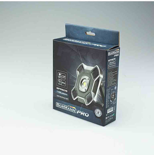Bormann Pro Rechargeable Jobsite Light LED with Brightness up to 1100lm BPR6015