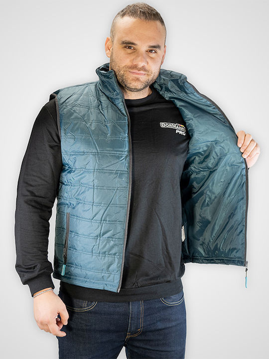 Bormann Pro Roma BPP7058 Men's Safety Vest Turquoise with Coating