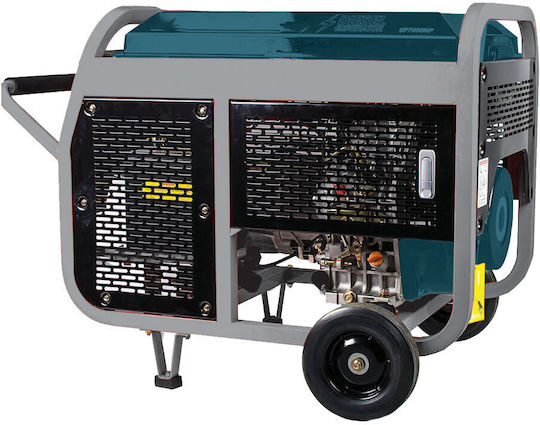 Bormann Pro BGB9000 Generator Petrol cu Autostart, Roți și Putere Maximă 6.2kVA