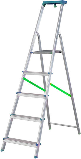Bormann Pro BHL9015 Ladder Aluminum with 6+1 Steps 224cm