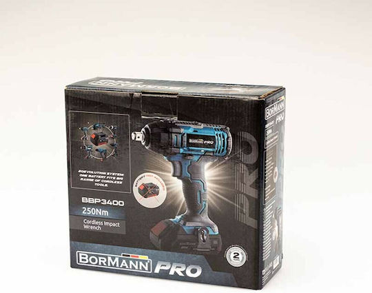Bormann Pro BBP3400 Impact Wrench Battery 20V Solo with Socket 1/2"