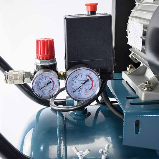 Bormann Pro BAT5060 Einphasig Luftkompressor 96dB mit Leistung 3hp und Lufttank 100Es 030836