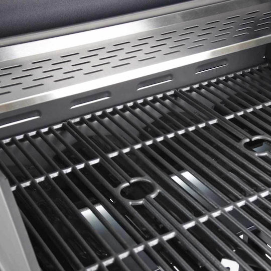 Bormann Elite BBQ4100 Gas Grill with 4 pcs 14.4kW and Side Burner