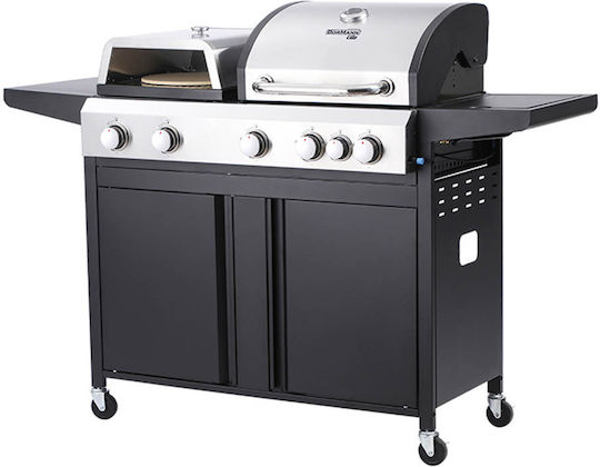 Bormann Elite BBQ5060 Gas Grill with 5 pcs 20.5kW and Side Burner