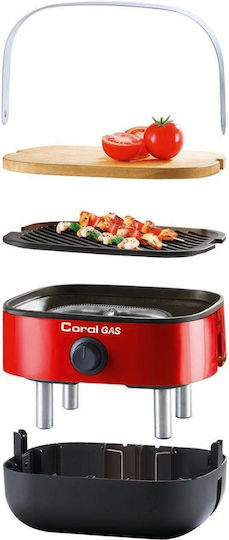Coral Gas Mini BBQ Portable Gas Grill with 1 pcs 2.5kW