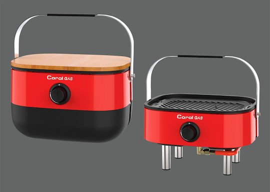Coral Gas Mini BBQ Portable Gas Grill with 1 pcs 2.5kW