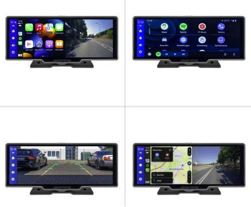 Ampire Οθόνη 10" Multimedia για Ταμπλό Αυτοκινήτου με Apple CarPlay / Android Auto / Bluetooth / GPS