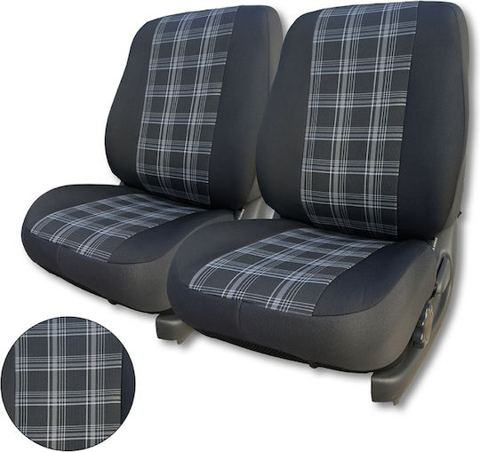 Pole Position Front Car Covers 2pcs Gray