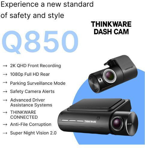 Thinkware Set Camera DVR Auto pentru Parbriz & Camera de Marsarier