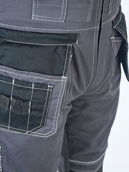 Bormann Pro Milano Work Coveralls Dungarees Cotton Gray