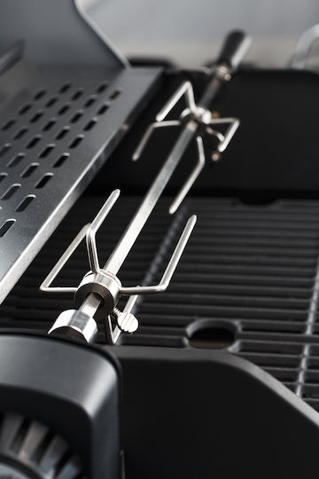 Bormann BBQ1260 Ανοξείδωτη Σούβλα Ψησταριάς για Κοτόπουλο με Μοτέρ 72cm