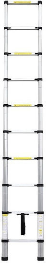 Bormann Telescopic Ladder Aluminum 10 of Steps with Maximum Height 3.2m BHL7010 022770