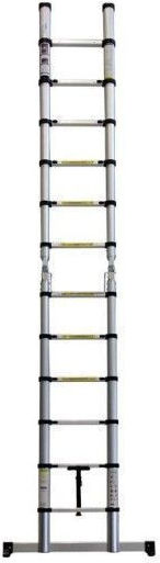 Bormann Pro Telescopic Ladder Aluminum 14 of Steps with Maximum Height 4.4m BHL5720 034865