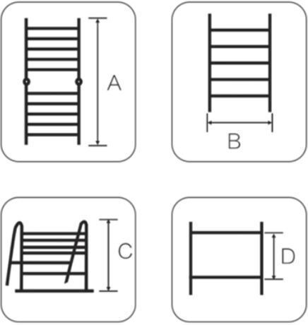 Bormann Pro Telescopic Ladder Aluminum 14 of Steps with Maximum Height 4.4m BHL5720 034865
