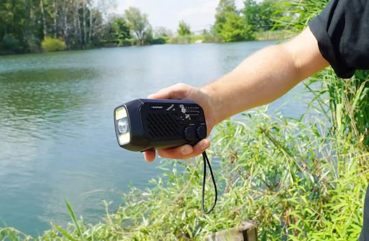 Blaupunkt Retro Solar cu USB Negru
