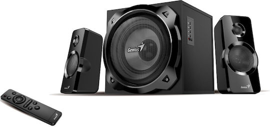 Genius 31730050401 Ασύρματα Ηχεία Υπολογιστή 2.1 με Bluetooth και Ισχύ 50W σε Μαύρο Χρώμα